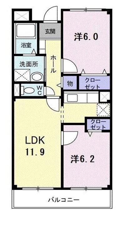 ドミール茜の間取り