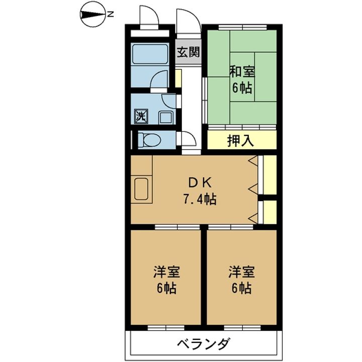 マンション亨の間取り