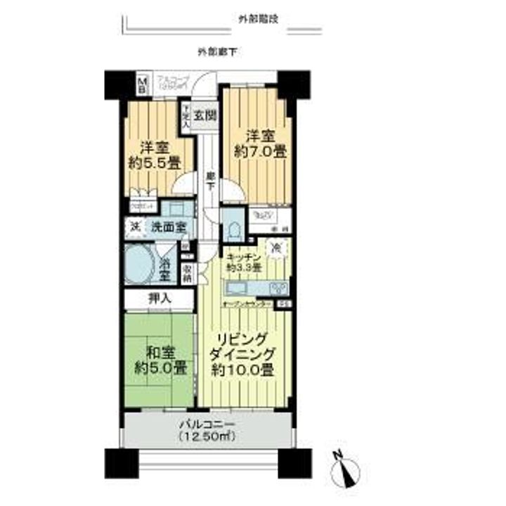 サーパスシティ小田原の間取り