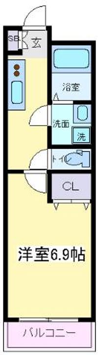 大阪府大阪市住吉区殿辻2(アパート)の賃貸物件の間取り