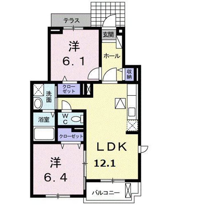 愛知県名古屋市守山区桜坂3(アパート)の賃貸物件の間取り