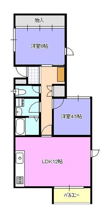 ハイム大貫の間取り