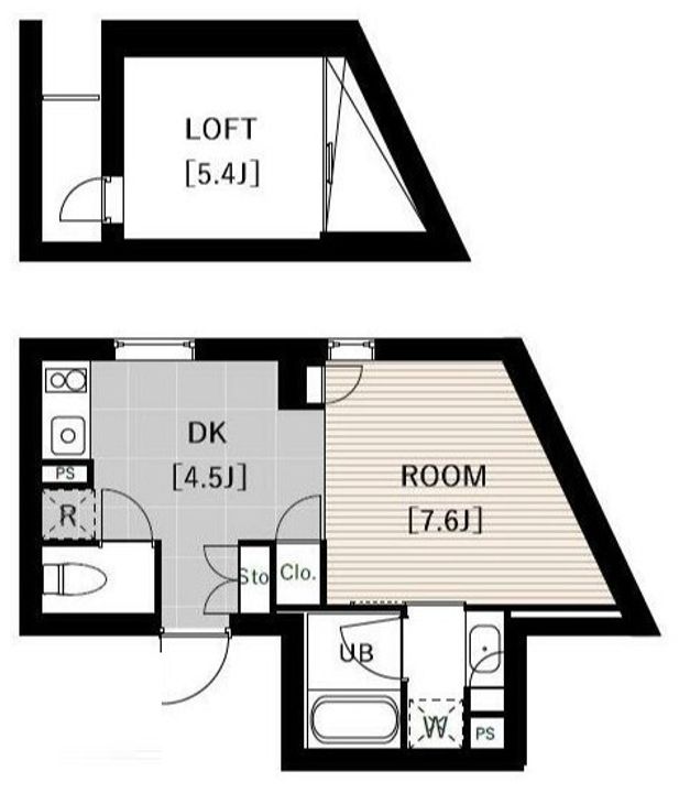 エスセナーリオ市ヶ谷の間取り