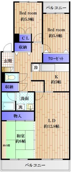 L-commu+PLUS相模大野の間取り