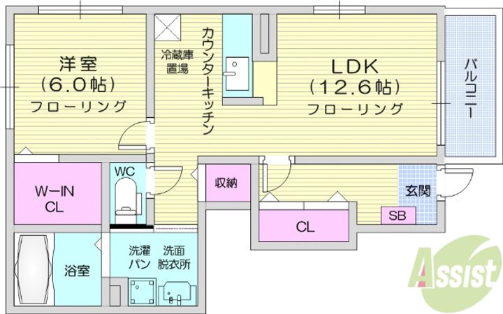 ホープヒルズ5番館の間取り