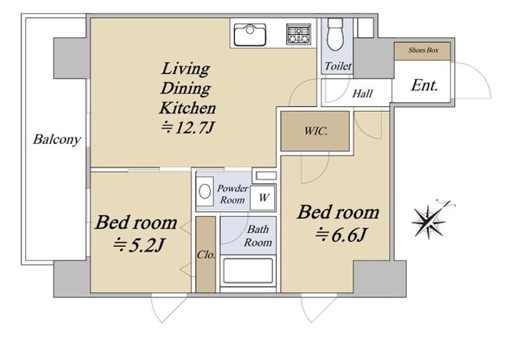 シュリンプタワーの間取り