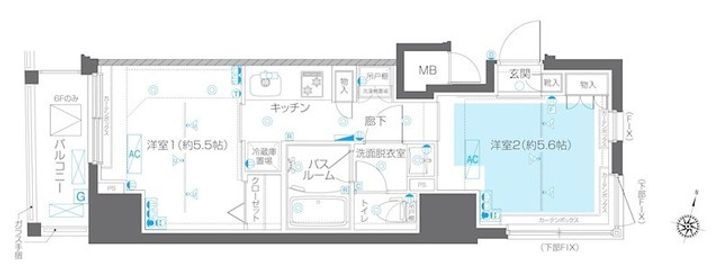 ZOOM白金台の間取り