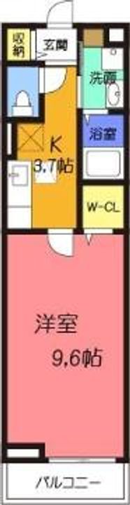 大阪府茨木市丑寅2(アパート)の賃貸物件の間取り