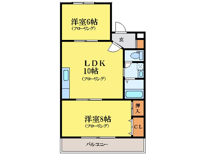 ギャラック国府1の間取り