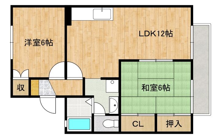 メゾン コスモスIIIの間取り