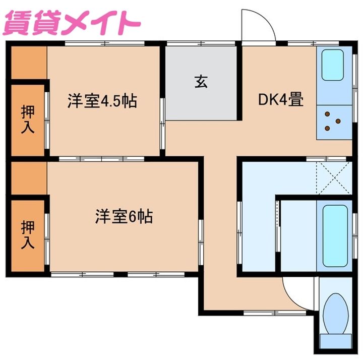 三重県四日市市日永5(一戸建)の賃貸物件の間取り