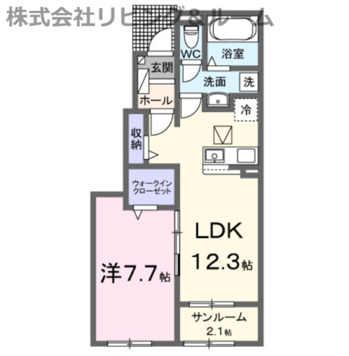 千葉県匝瑳市椿(アパート)の賃貸物件の間取り