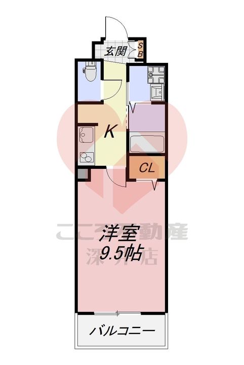 大阪府堺市北区新金岡町5(マンション)の賃貸物件の間取り