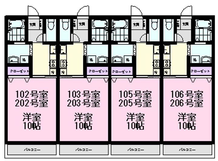 プラナス京王Bの間取り