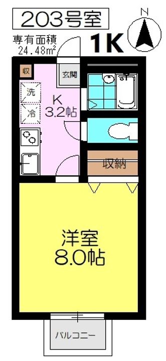 イーストヴィラ国立の間取り