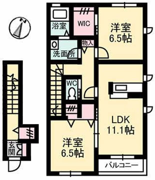 クオレールの間取り
