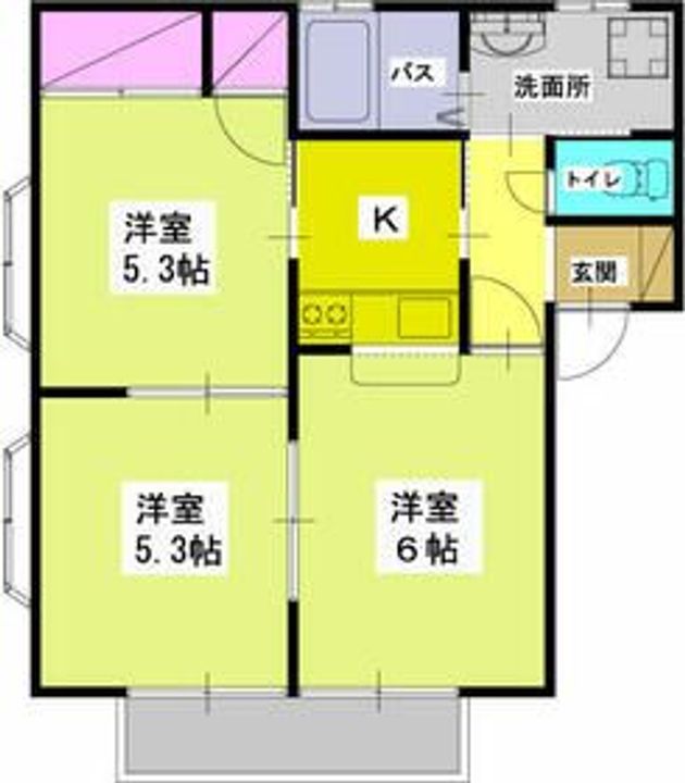 八木ヒルズ I棟の間取り
