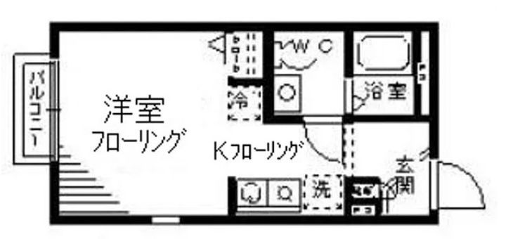 東京都国分寺市東元町2(アパート)の賃貸物件の間取り