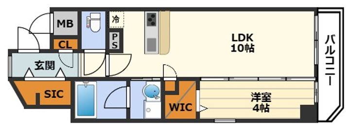 リュエルうめきたの間取り