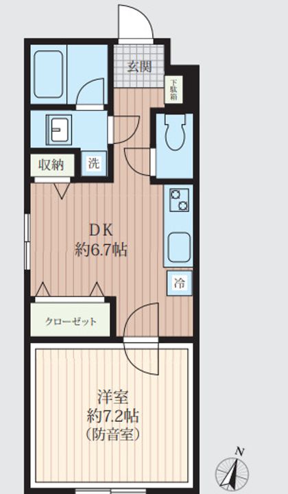 「防音マンション」VORT南常盤台レジデンスの間取り