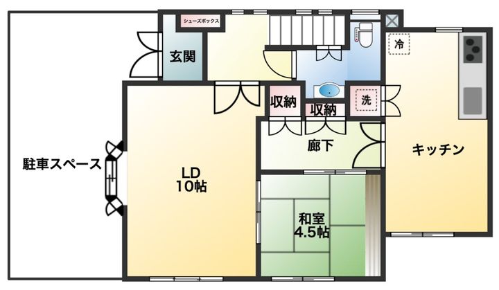 東京都大田区大森西5(一戸建)の賃貸物件の間取り