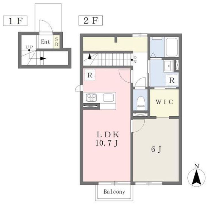 SKY BLUE(スカイブルー)本館 A棟の間取り