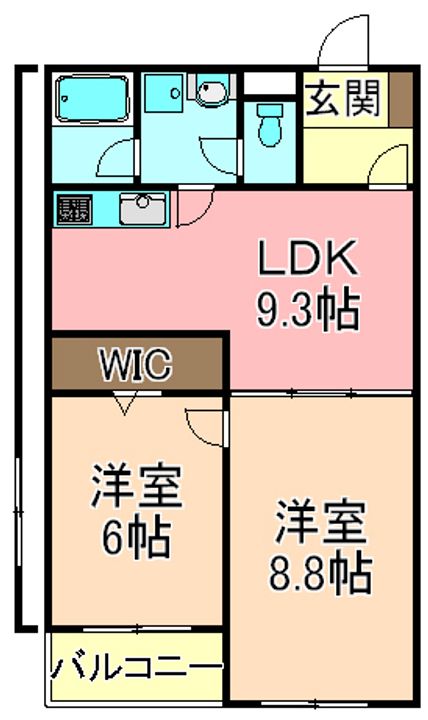 東京都足立区入谷8(マンション)の賃貸物件の間取り
