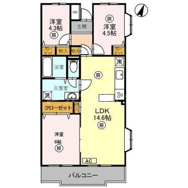 ミナミスクウェアの間取り