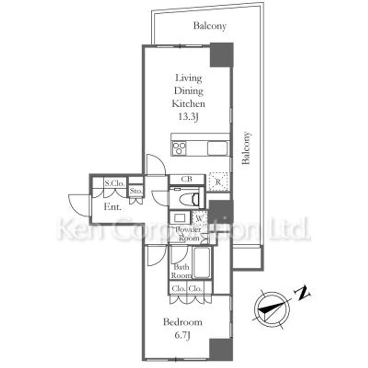 Coteau Nishi Azabuの間取り