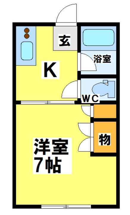 東京都府中市清水が丘2(アパート)の賃貸物件の間取り