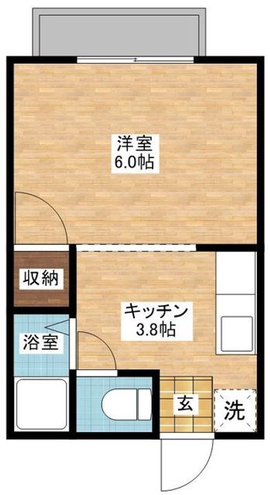 サンハイツ清水の間取り