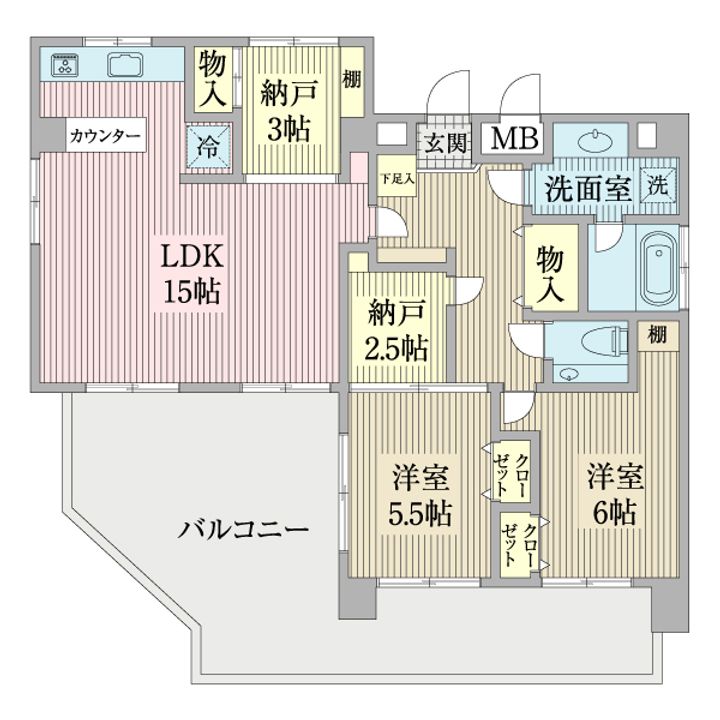 ビアン川崎の間取り