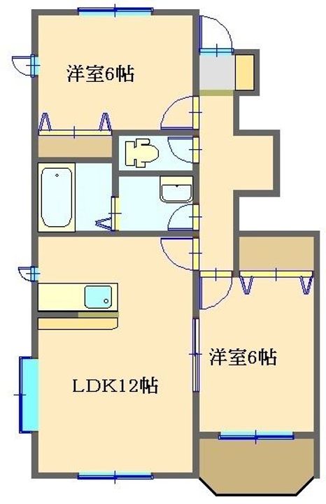 リヴィエールAの間取り