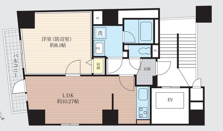 「防音マンション」VORT 白山レジデンスの間取り
