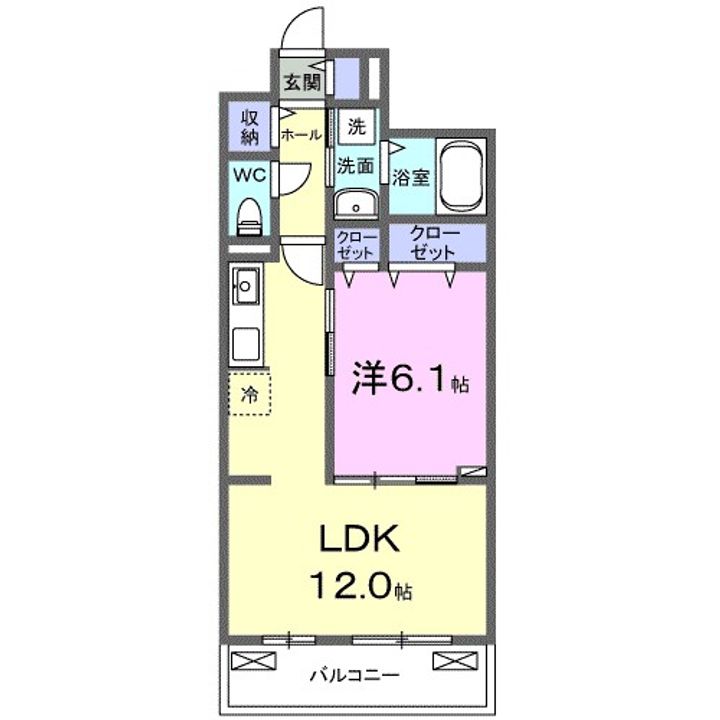 神奈川県川崎市高津区上作延5(アパート)の賃貸物件の間取り
