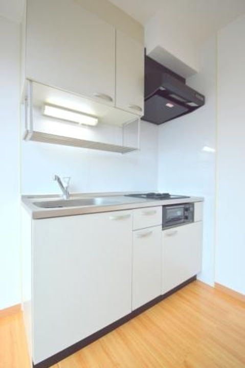 広島県広島市佐伯区楽々園3(マンション)の賃貸物件のキッチン