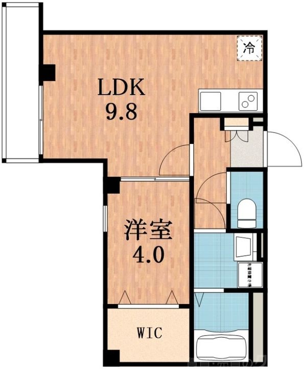 大阪府大阪市西成区鶴見橋1(マンション)の賃貸物件の間取り