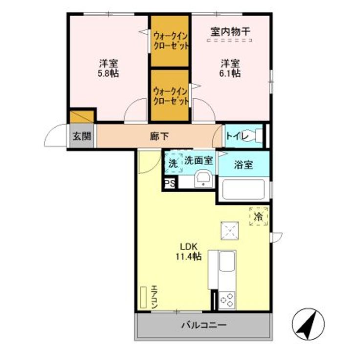 エスポワール Iの間取り