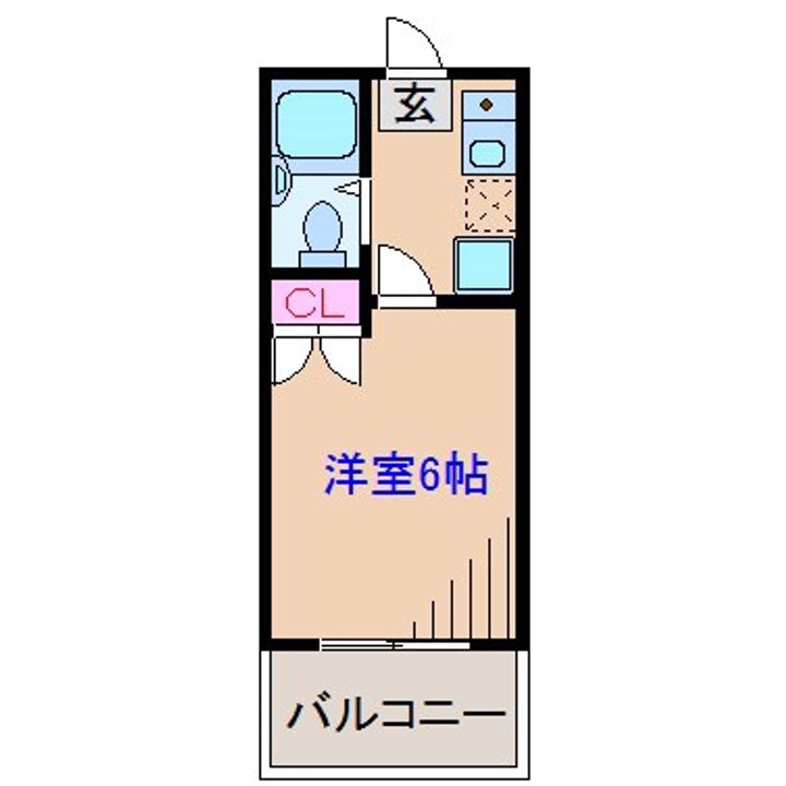 神奈川県横浜市港北区綱島西2(マンション)の賃貸物件の間取り