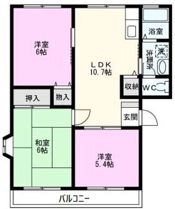 サンビレッジTANAKA・Cの間取り