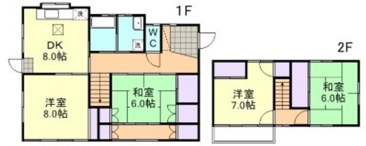 岡山県倉敷市笹沖(一戸建)の賃貸物件の間取り