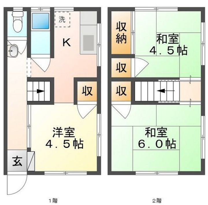 岡山県岡山市北区宿(一戸建)の賃貸物件の間取り