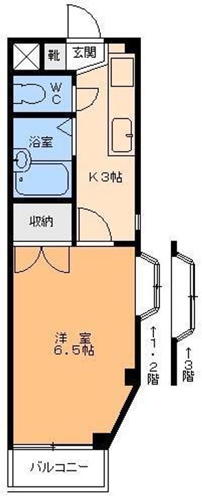 ガーデンコーポ清水の間取り