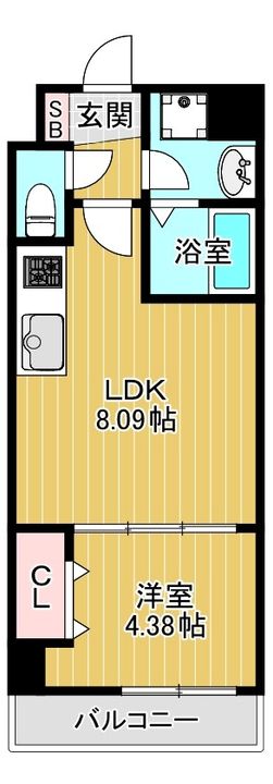 オルフェア都島の間取り