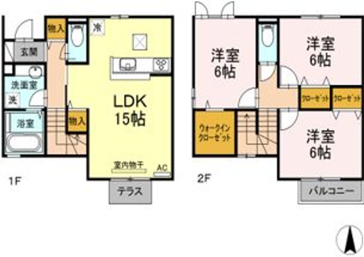 広島県福山市東深津町1(一戸建)の賃貸物件の間取り