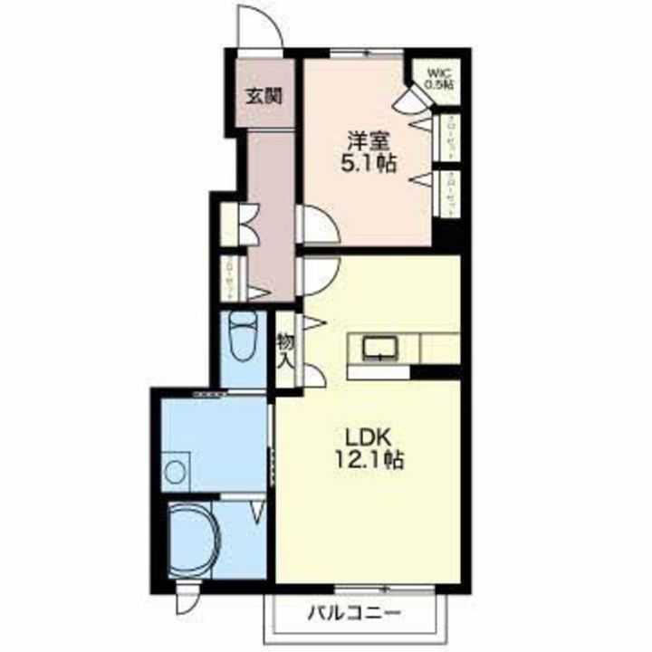 新潟県新潟市東区粟山4(アパート)の賃貸物件の間取り