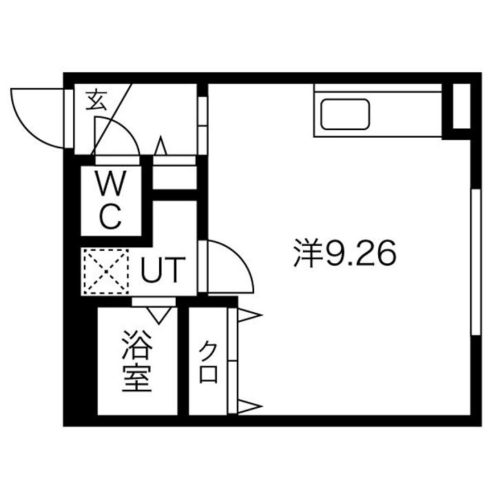 北海道札幌市中央区南二条西22(マンション)の賃貸物件の間取り
