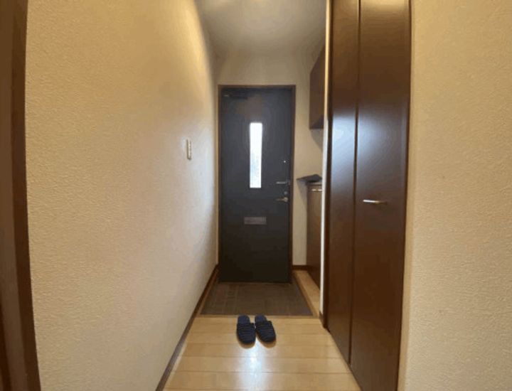 グリーンハイツ白野江の玄関