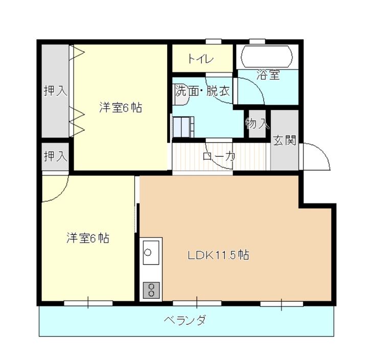 コーポ朝日奈の間取り