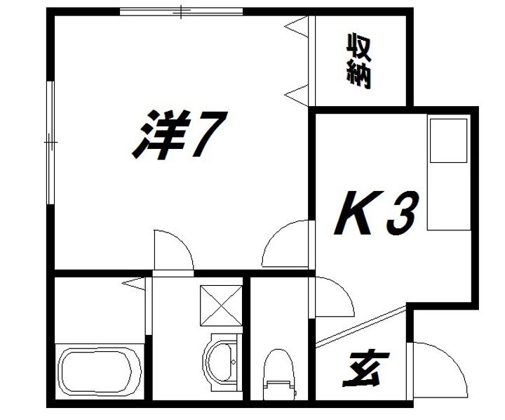 静岡県浜松市中央区北寺島町(アパート)の賃貸物件の間取り